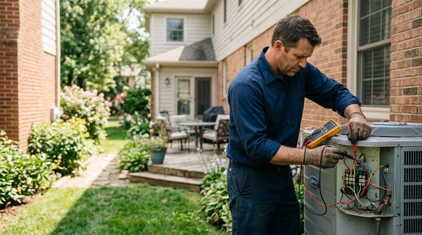 HVAC technician working near Mobeetie, TX